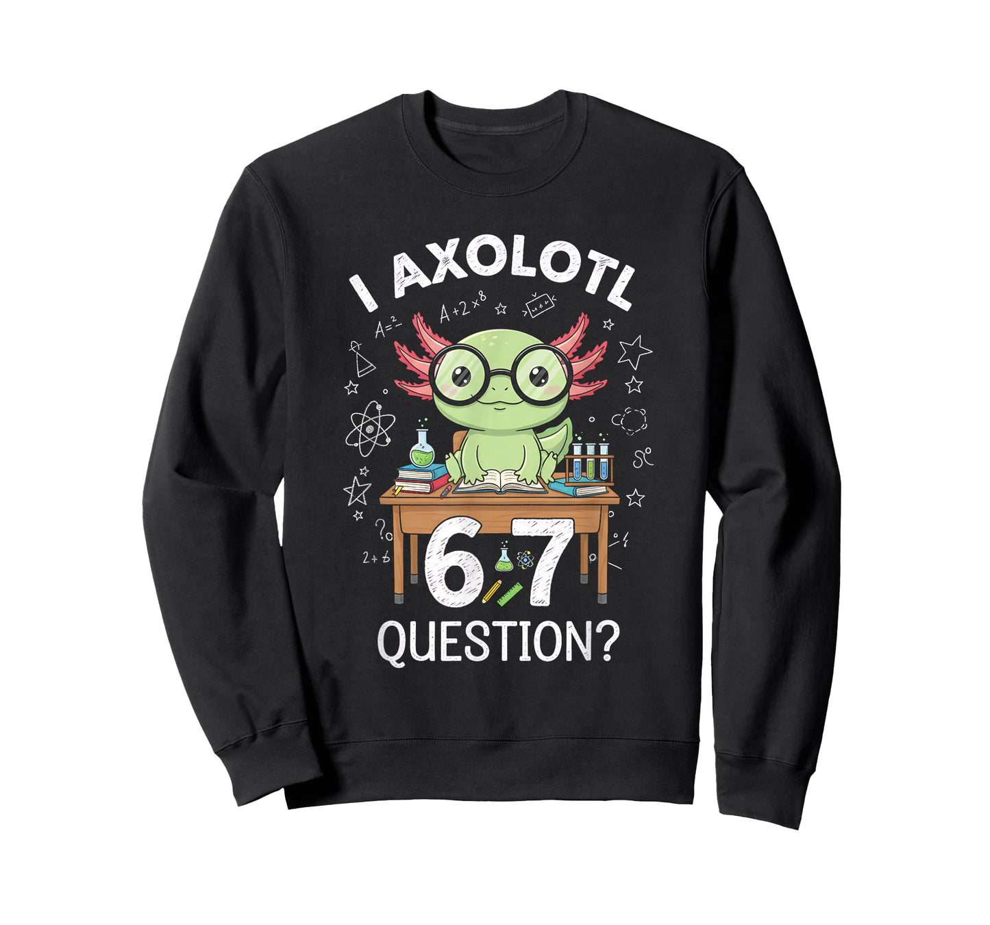 Funny I Axolotl 67 Questions Science Axolotl Boys Girls Kids T-Shirt