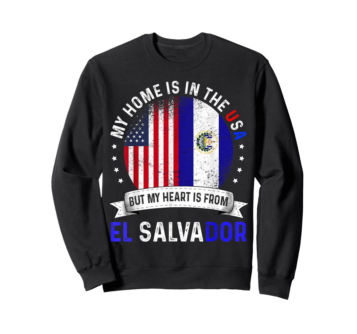 Salvadoran American Patriot Heart is from El Salvador Flag T-Shirt