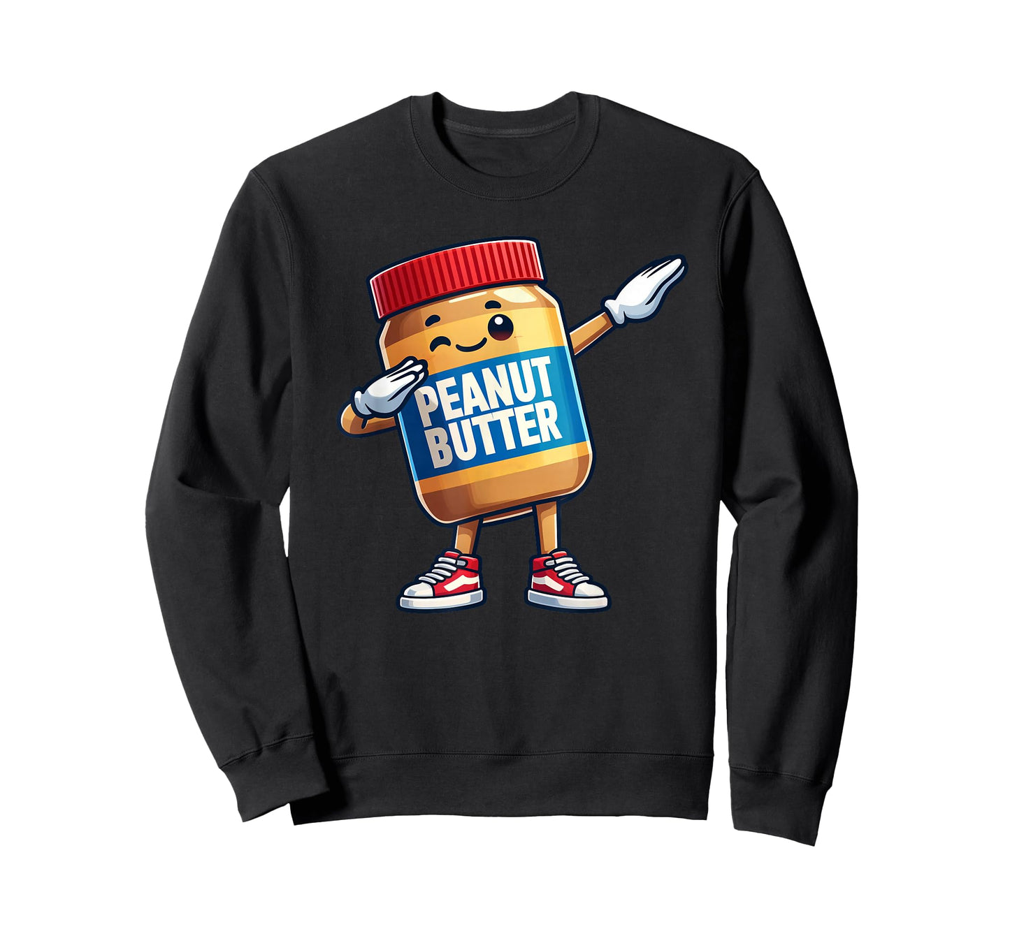 Funny Peanut Butter Jelly Jar Dabbing Boys Girls Kids T-Shirt