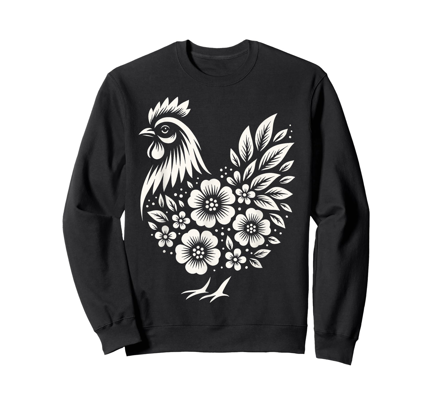 Chicken Floral Lover Gifts Women Girls Mom Cute Farm Chicken T-Shirt