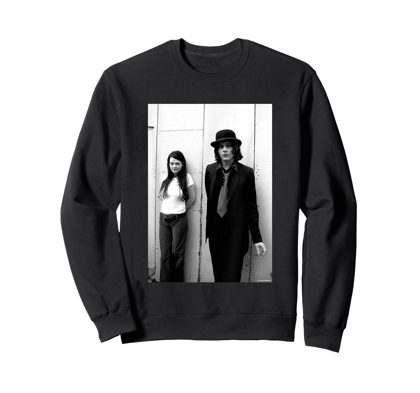 The White Stripes Meg & Jack White Rock Duo by Andy Willsher T-Shirt