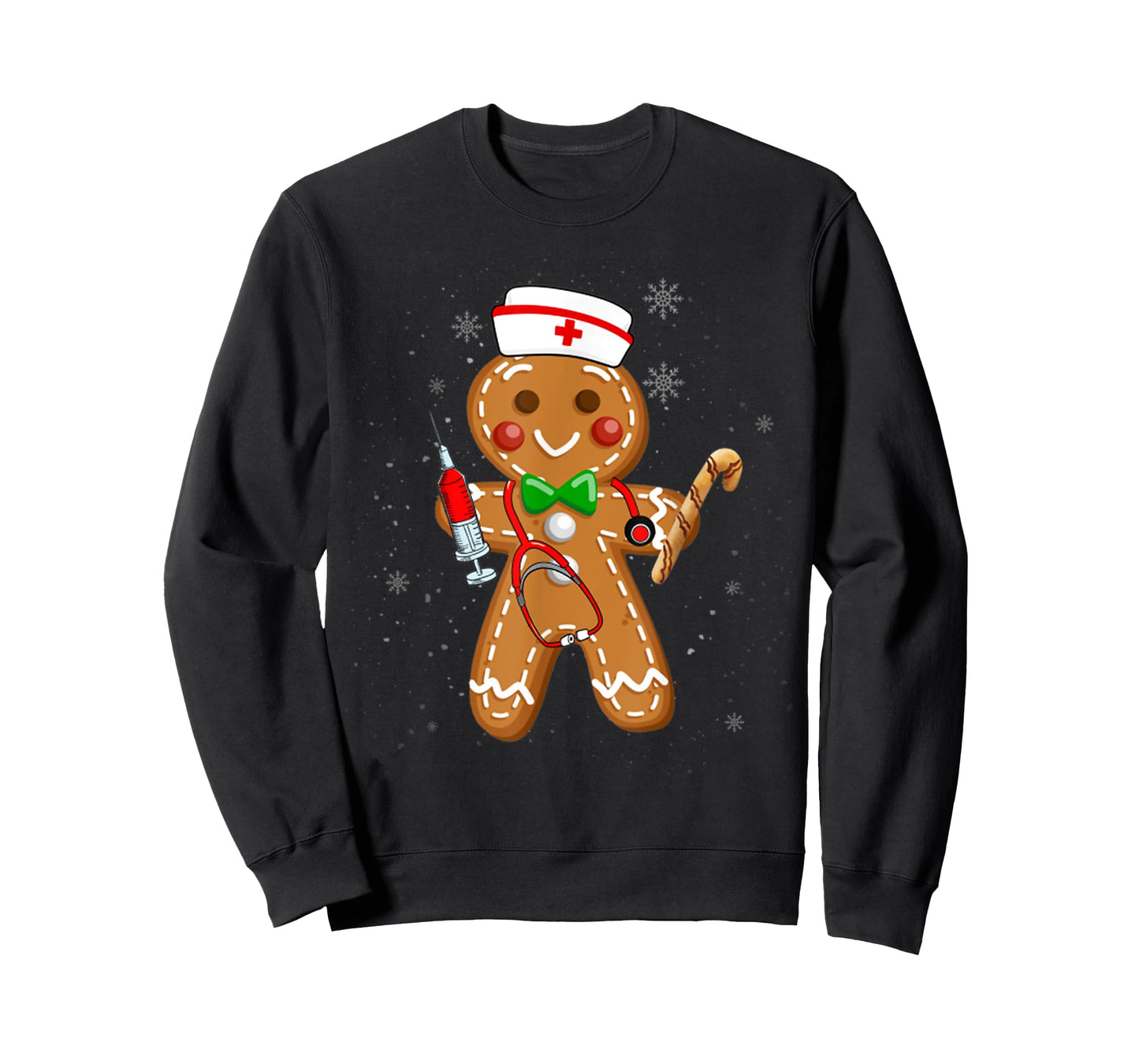 Christmas Gingerbread Nurse Cookie Costume Baking Xmas T-Shirt