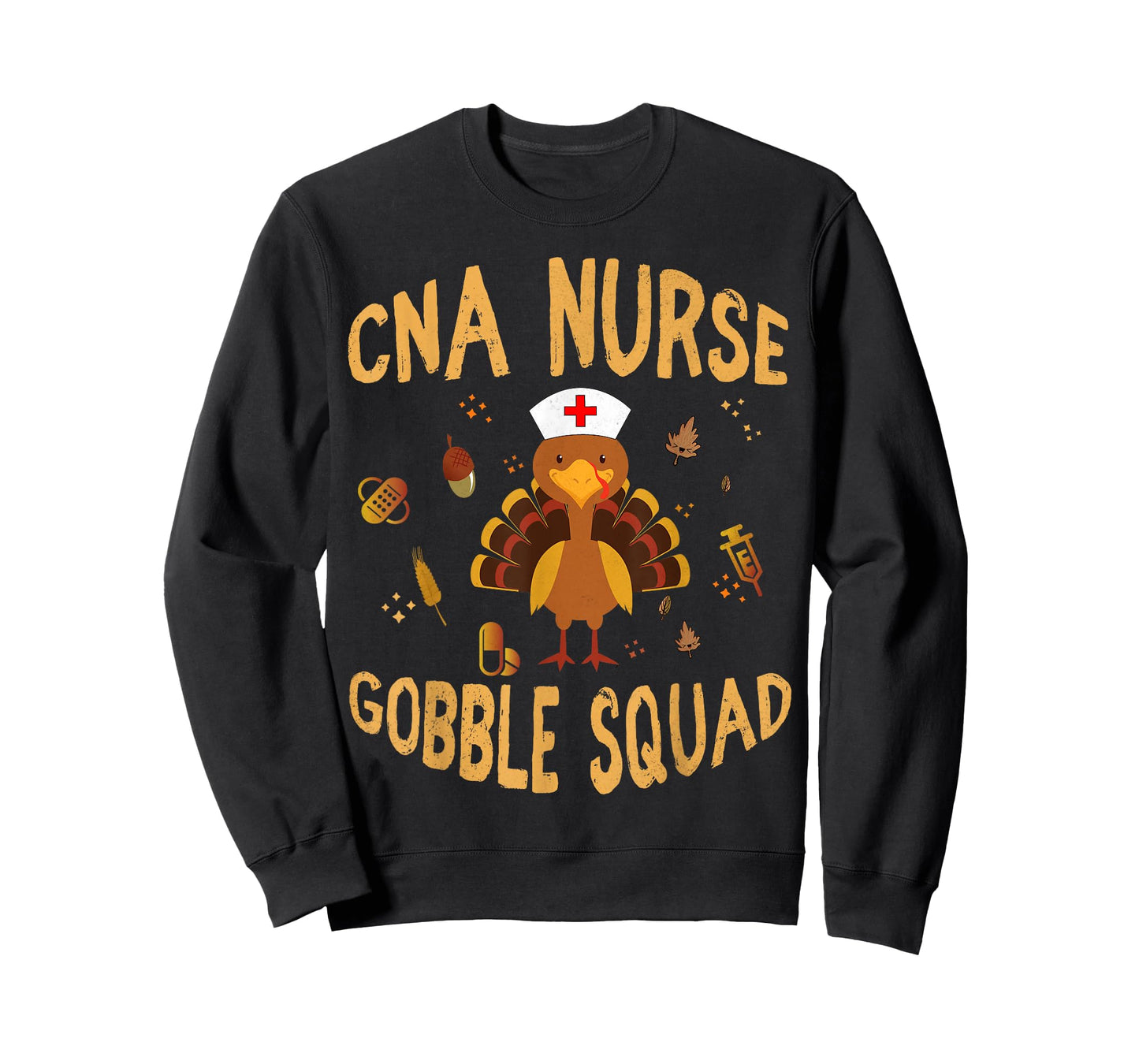 CNA Nurse Gobble Squad Funny Turkey Thanksgiving Day T-Shirt
