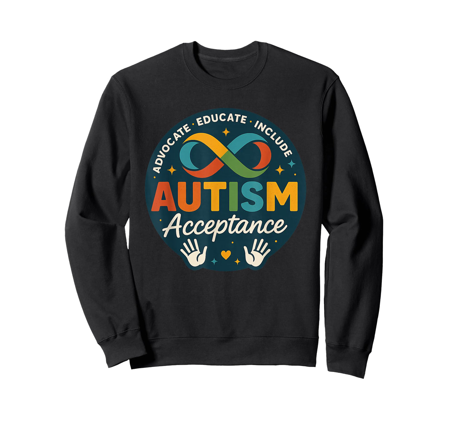 Autism Acceptance Neurodiversity Rainbow Infinity Symbol T-Shirt