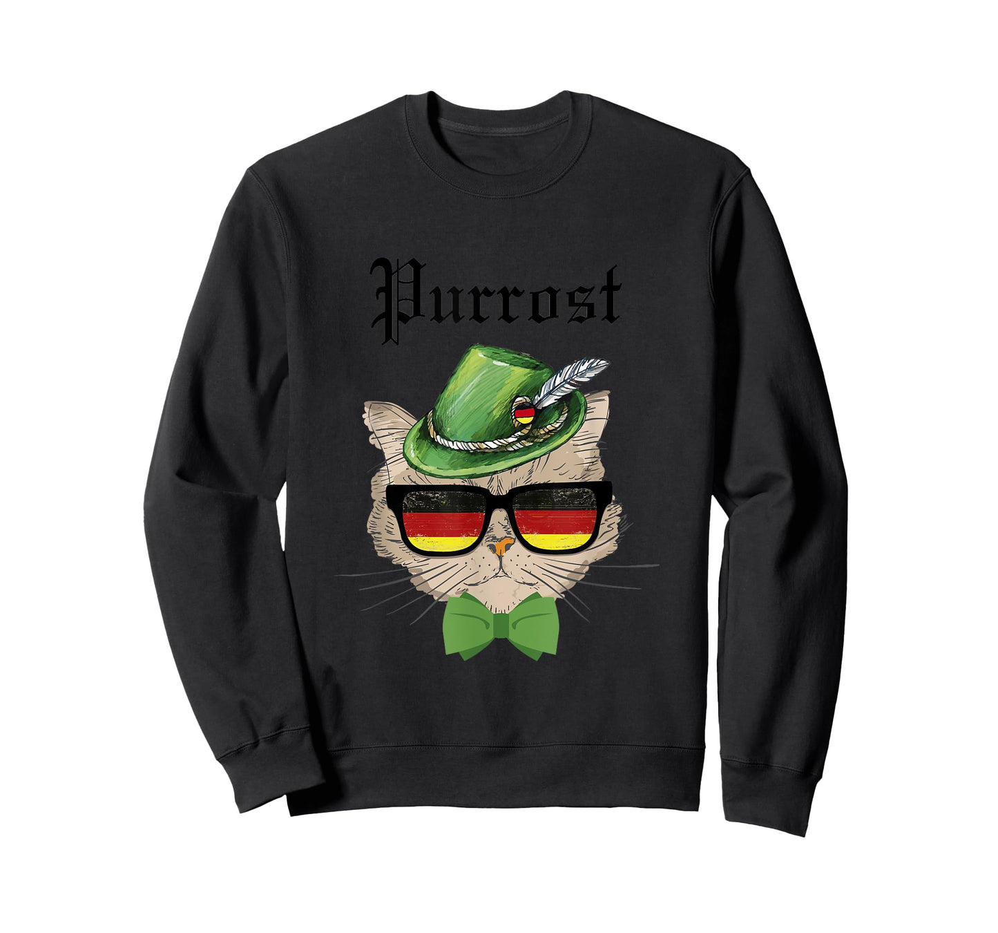 Purrost cat Bavarian Alpine Hat Funny German Oktoberfest T-Shirt