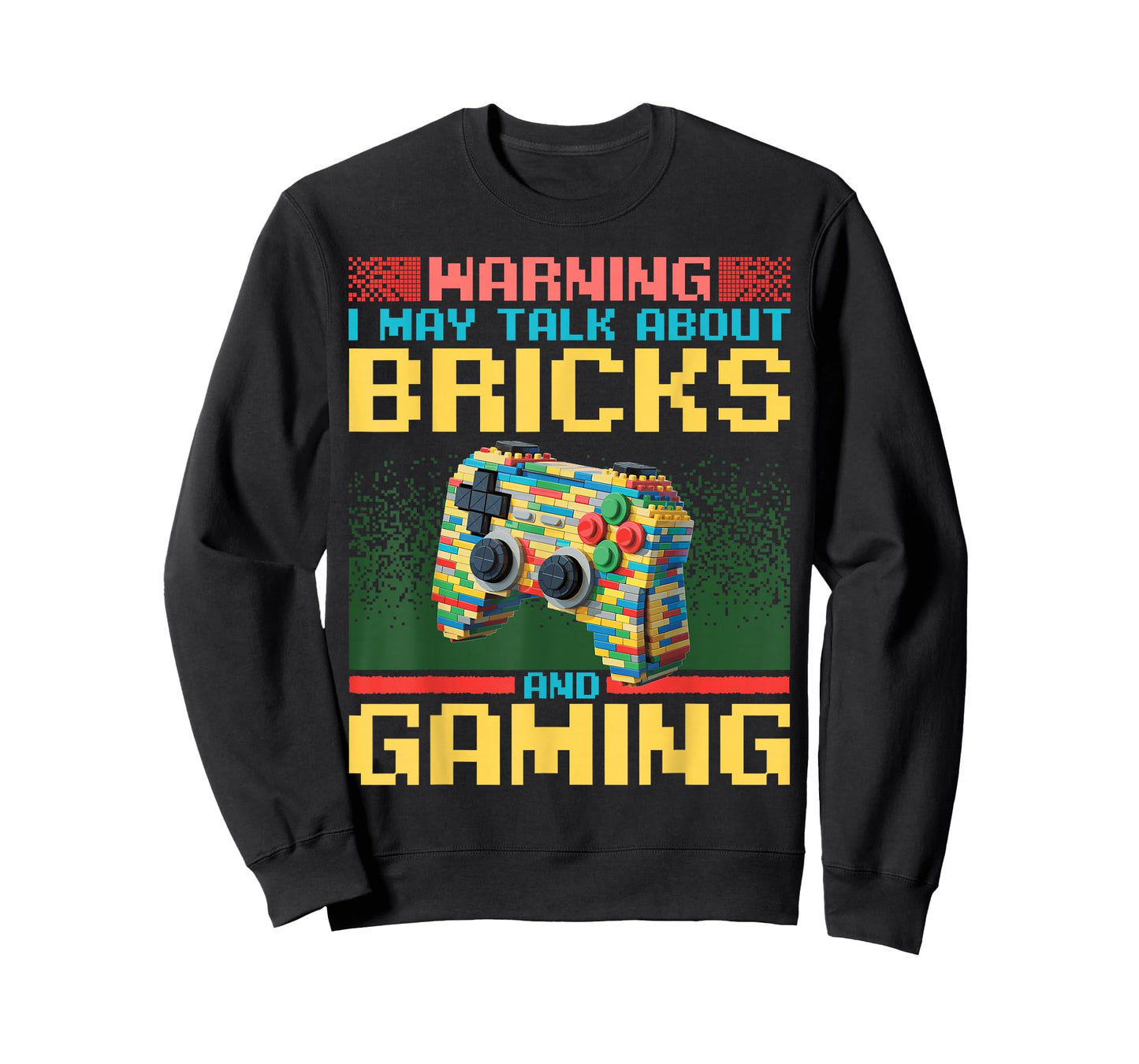 Building Blocks Gamer Gaming Brick Builder T-Shirt