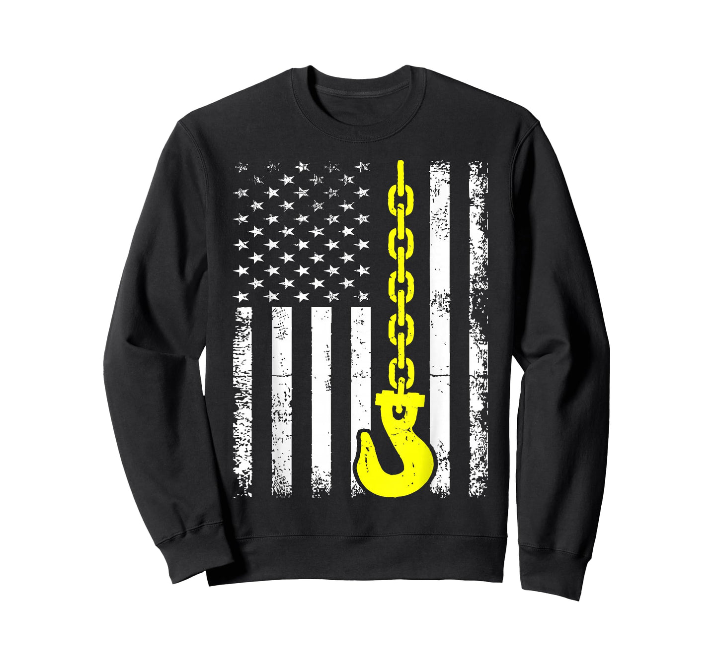 Tow Truck Driver US Flag Wrecker Trucker American Operator T-Shirt