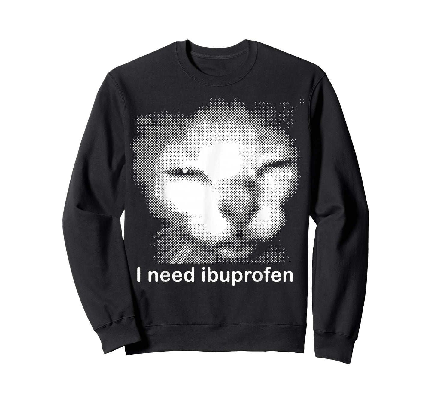 I Need Ibuprofen Funny Vintage Graphic Cat Meme T-Shirt