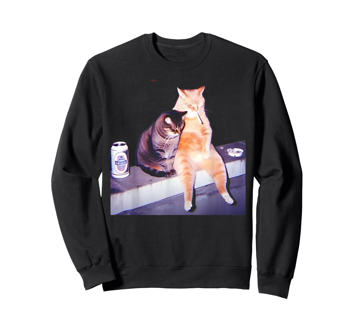 Funny Smoking Cat Cigarette Kitty Gen Z Meme Cat Lovers T-Shirt