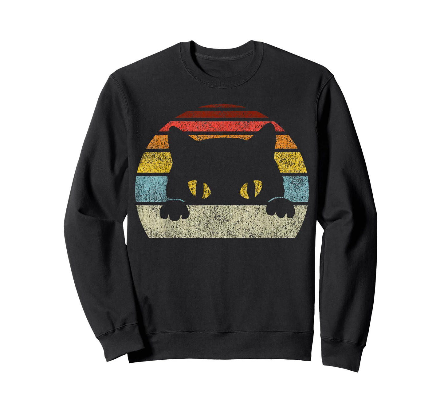 Cat Retro Style Vintage Black Kitten Cute Kitty Cats Lover T-Shirt