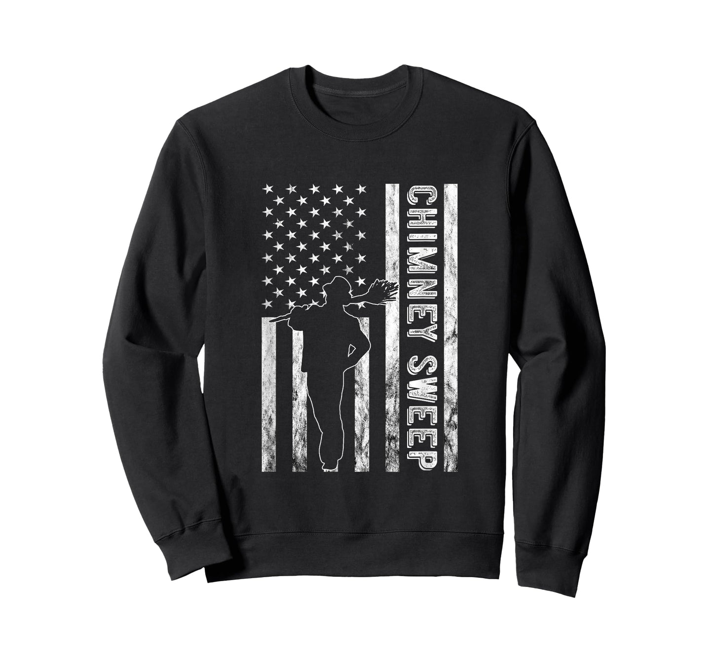 Vintage Chimney Sweep Chimney Sweeper American USA Flag T-Shirt