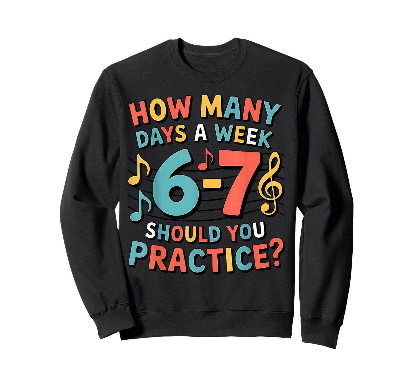 Funny 6 7 Meme Six Seven for Music Teacher T-Shirt