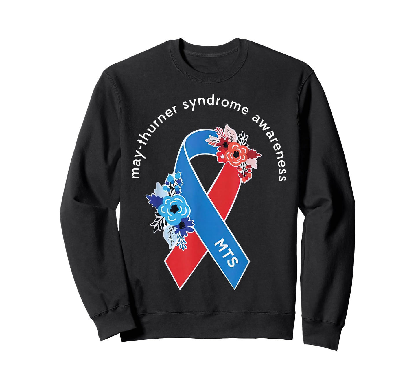 May-Thurner Syndrome Awareness May Thurner MTS Ribbon Floral T-Shirt
