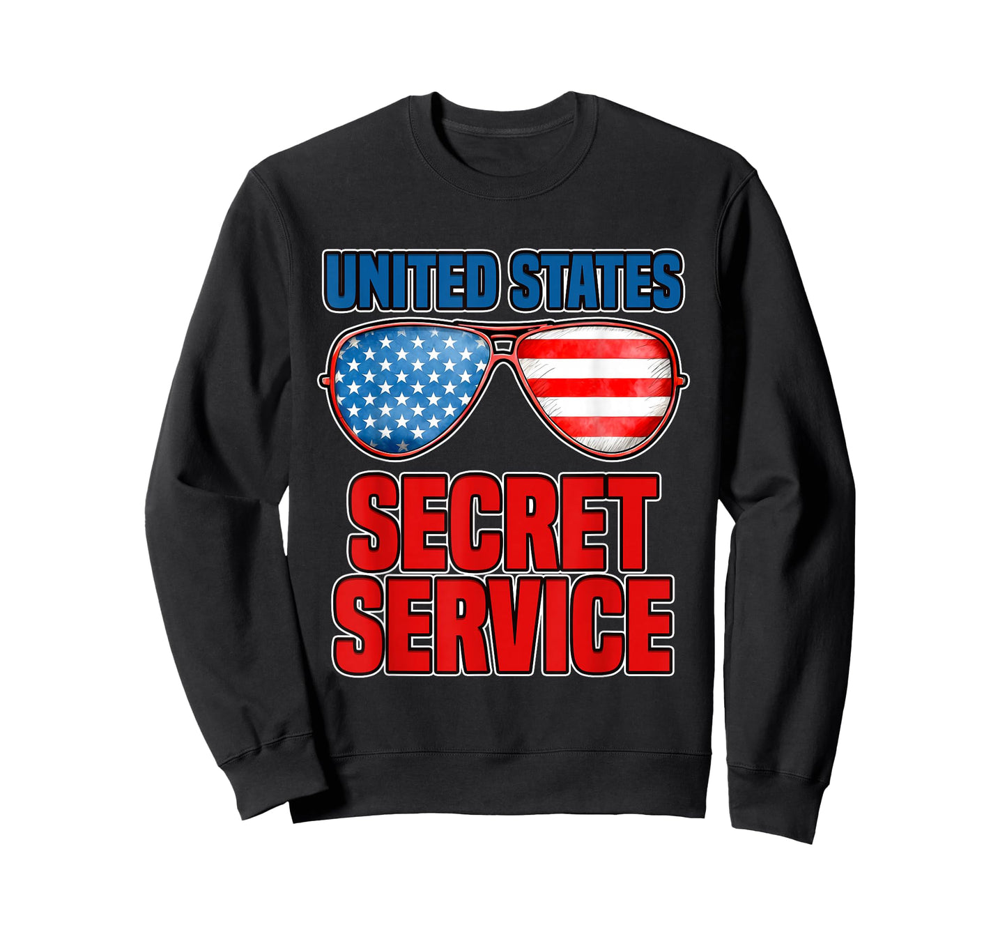 Patriotic Secret Service United States Sunglasses T-Shirt