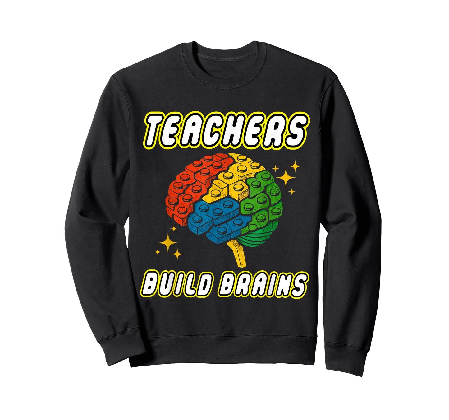 Teachers Build Brains Building Bricks Back to School Funny T-Shirt