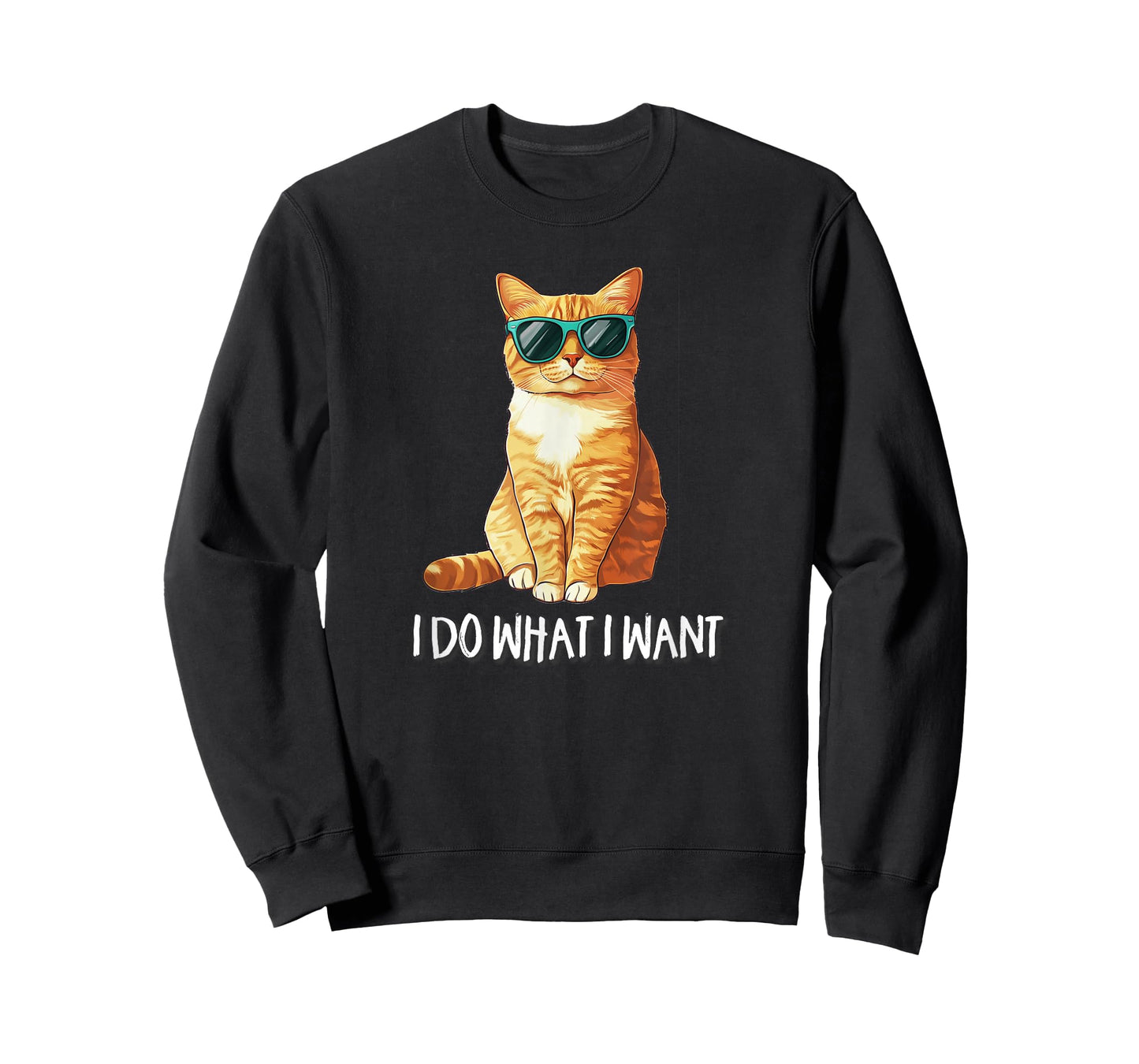 Cute Do What I Want Sunglasses Orange Tabby Cat Lover T-Shirt