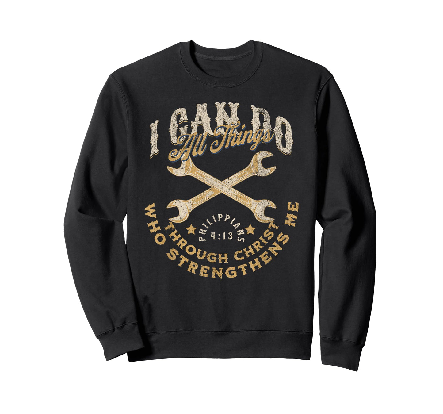 Cool Classic Car Mechanic Wrench Bible Scripture Verse Faith T-Shirt