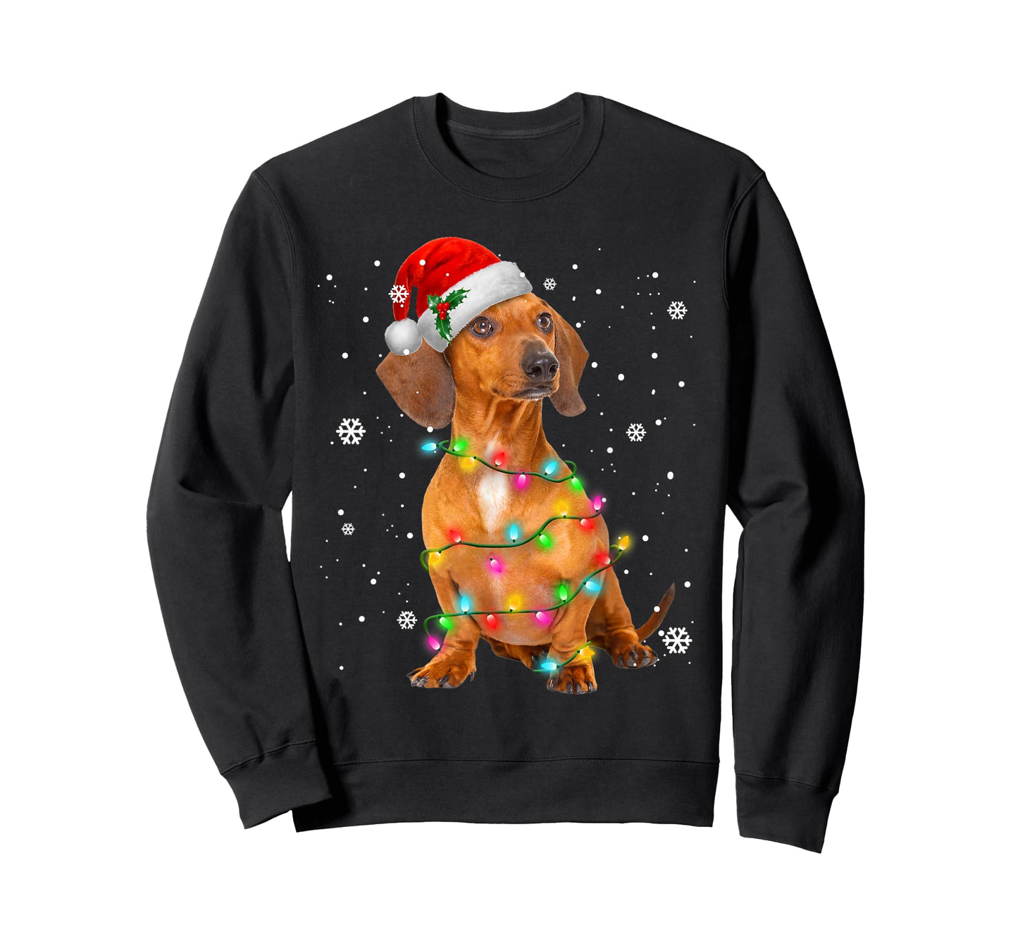 Dachshund Dogs Tree Christmas Sweater Xmas Gifts for Pet Dog T-Shirt