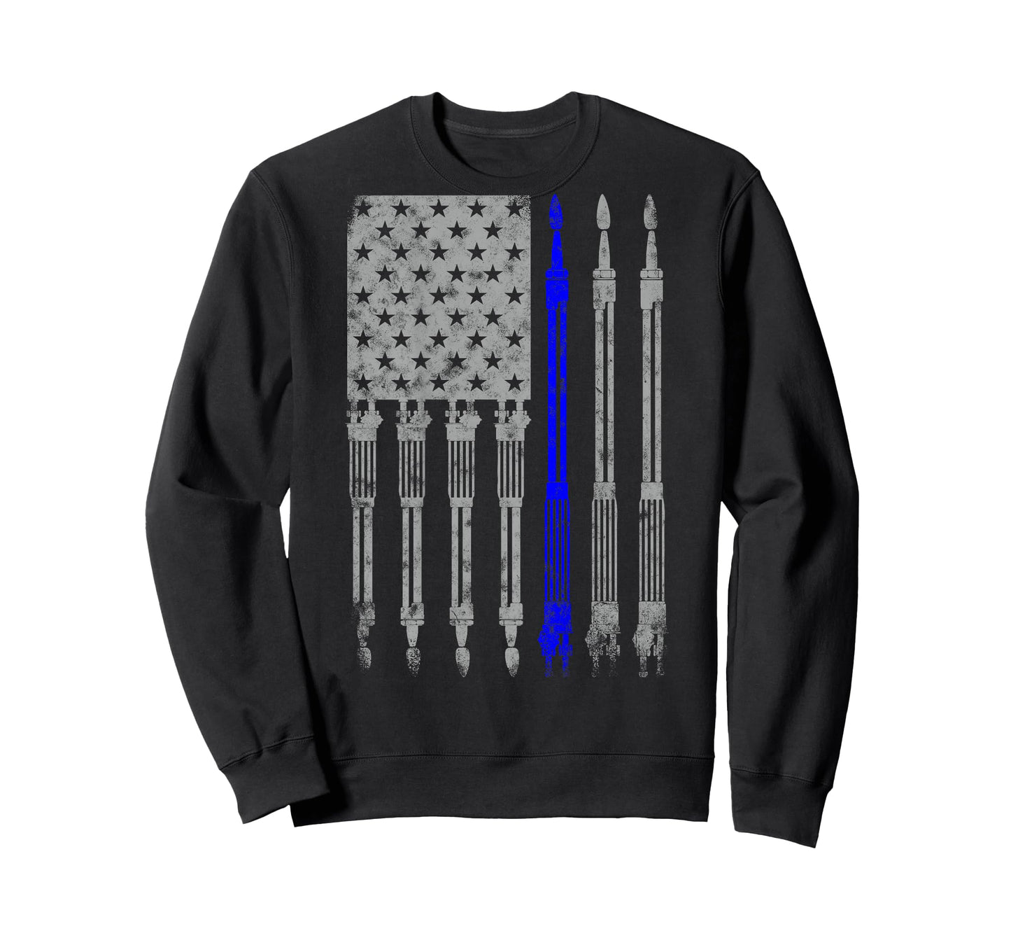 Welder Blue line American Flag Shirt USA Patriotic Welder T-Shirt