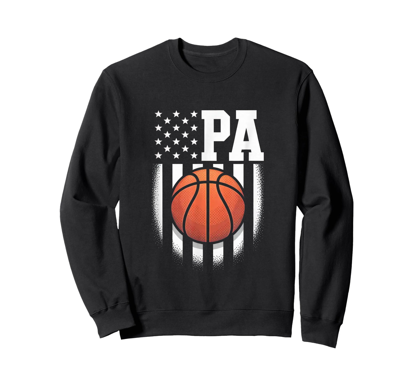 Basketball Pa American Flag Vintage Christmas Pa Xmas T-Shirt