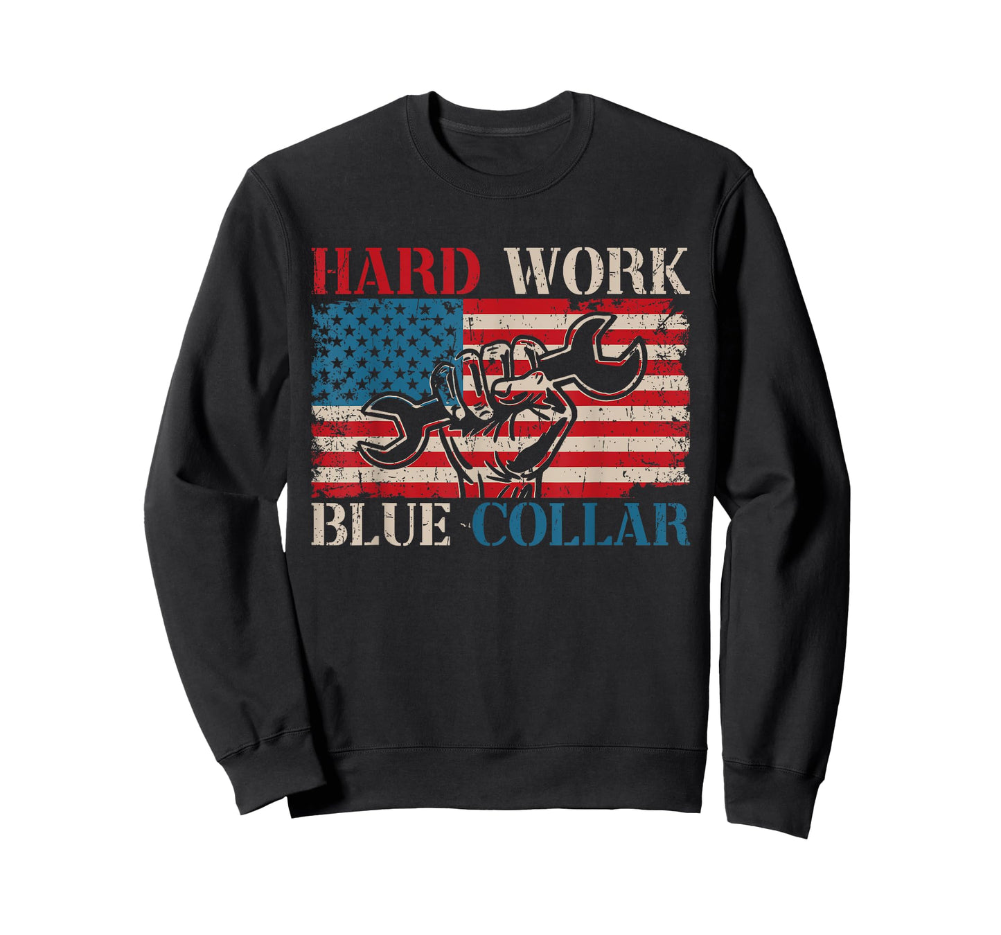 American Roughneck Mechanic Blue Collar Worker T-Shirt