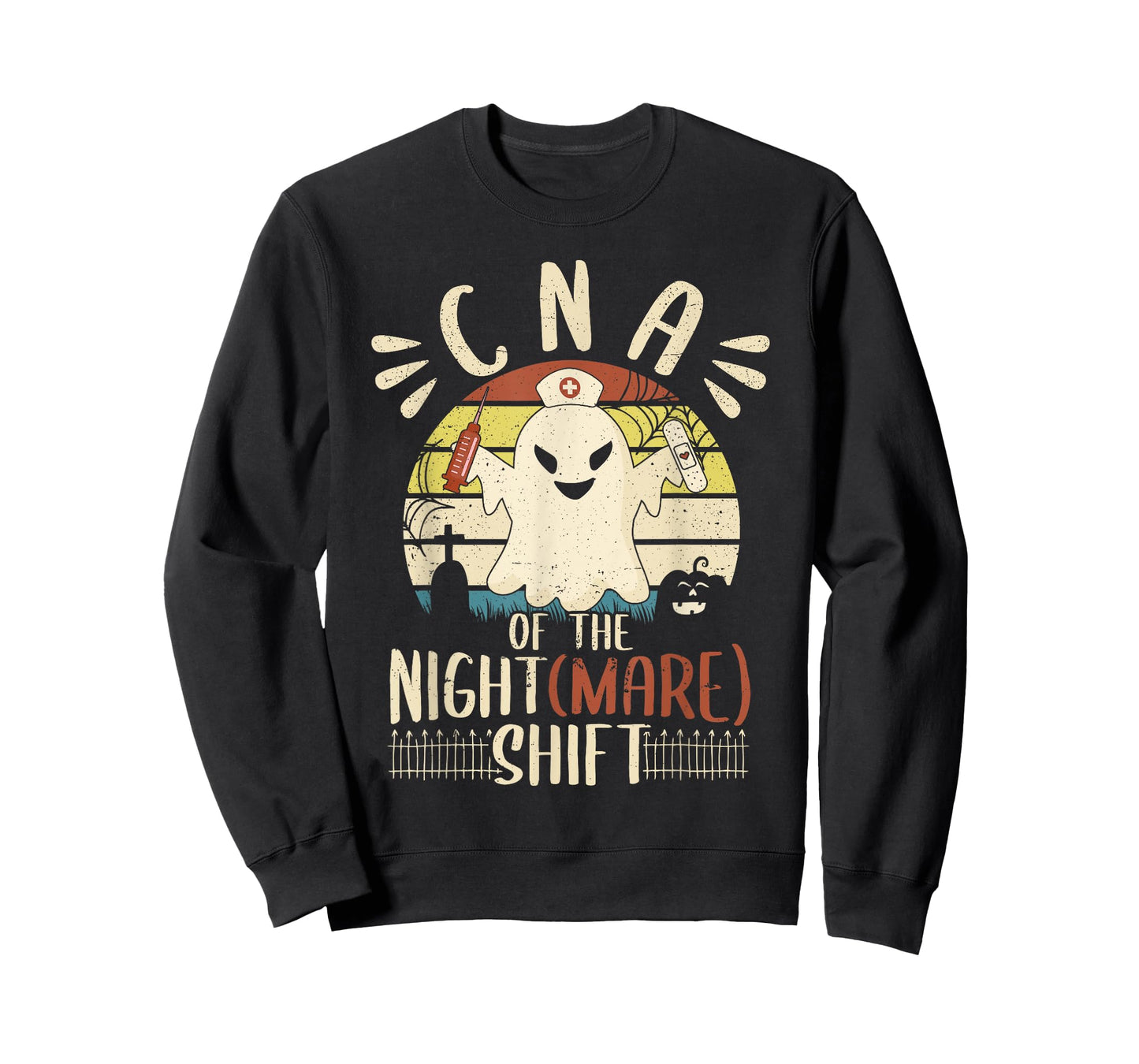CNA Nurse of the Nightshift Nightmare CNA Women Halloween T-Shirt