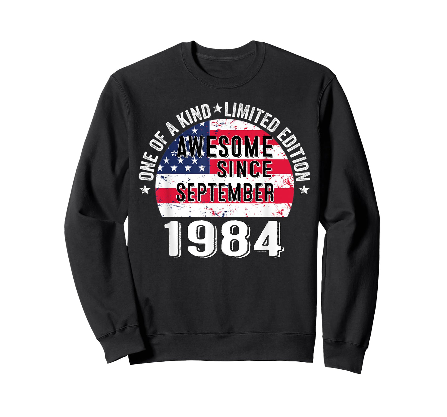 Awesome Since September 1984 Vintage 38 Years Old USA Flag Women Kids Men T-Shirt