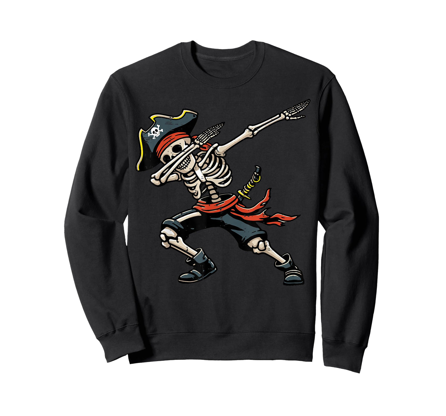 Dabbing Skeleton Pirate Funny Dance Costume Boys Kids Youth T-Shirt