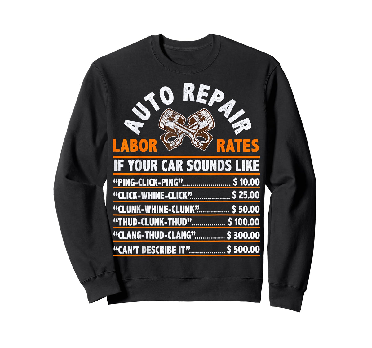 Funny Auto Mechanic Hourly Rate Car Mechanic Labor Rates T-Shirt