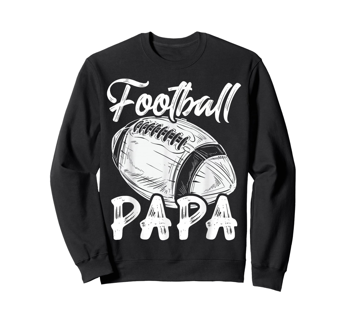 Football Papa For Men Family Matching Players Fathers Day T-Shirt