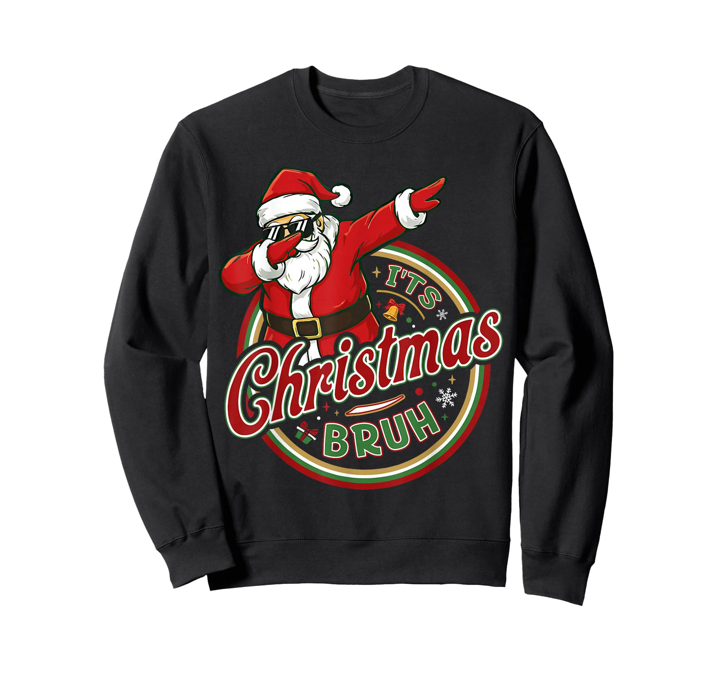 It's Christmas Bruh Dabbing Boy Kids Xmas Christmas Men T-Shirt