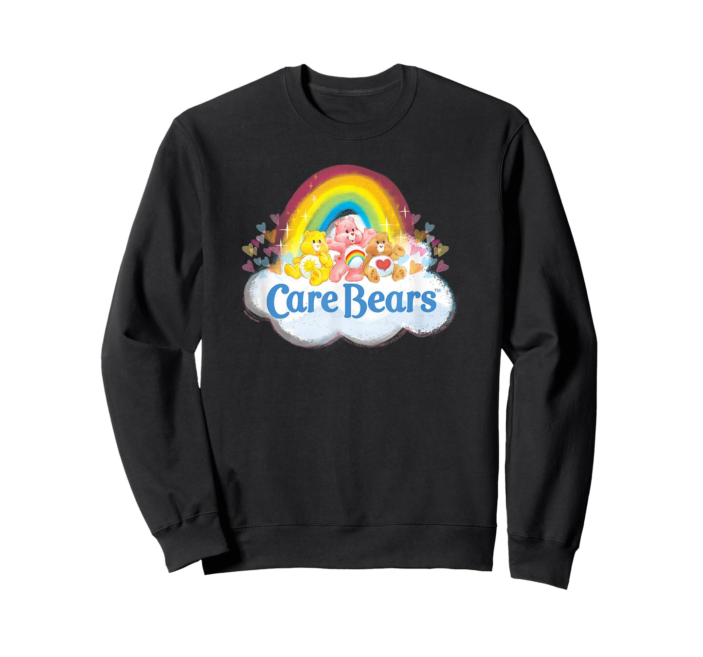 Care Bears Vintage Rainbow Cheer Bear Sweet Group Logo T-Shirt