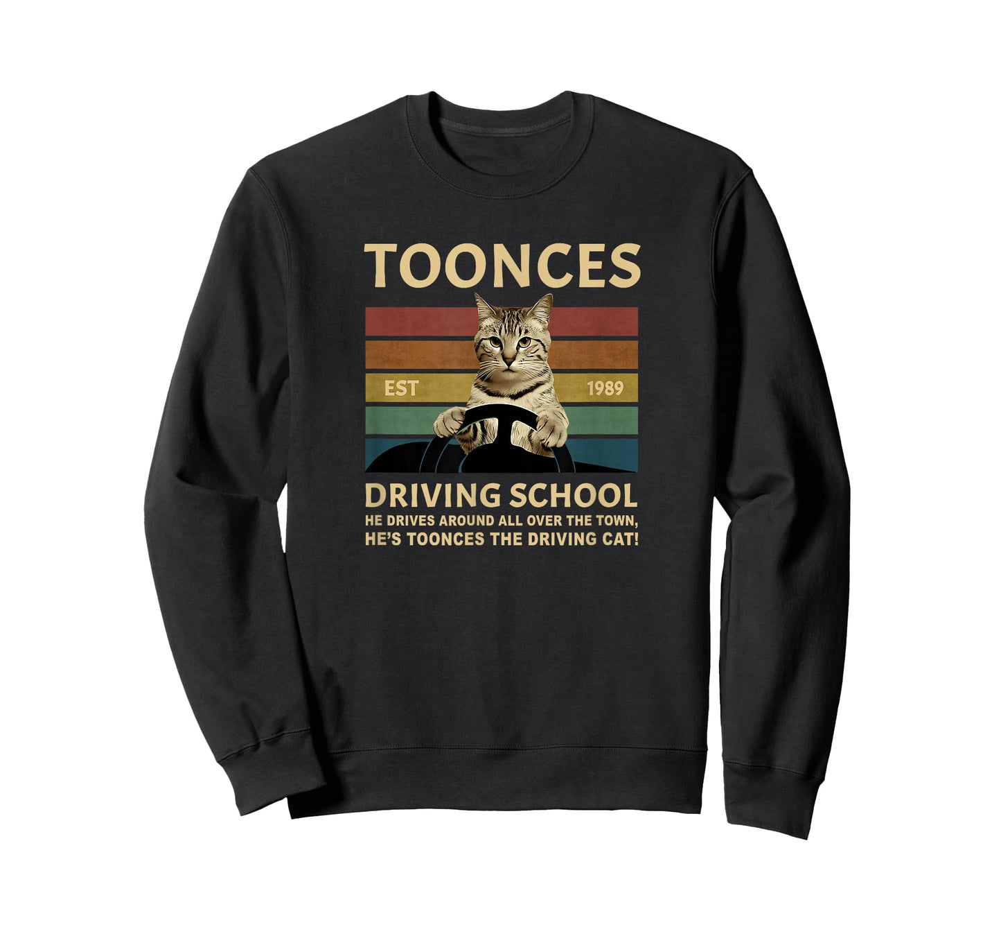 Toonces Driving School Est. 1989 - The Driving Cat T-Shirt