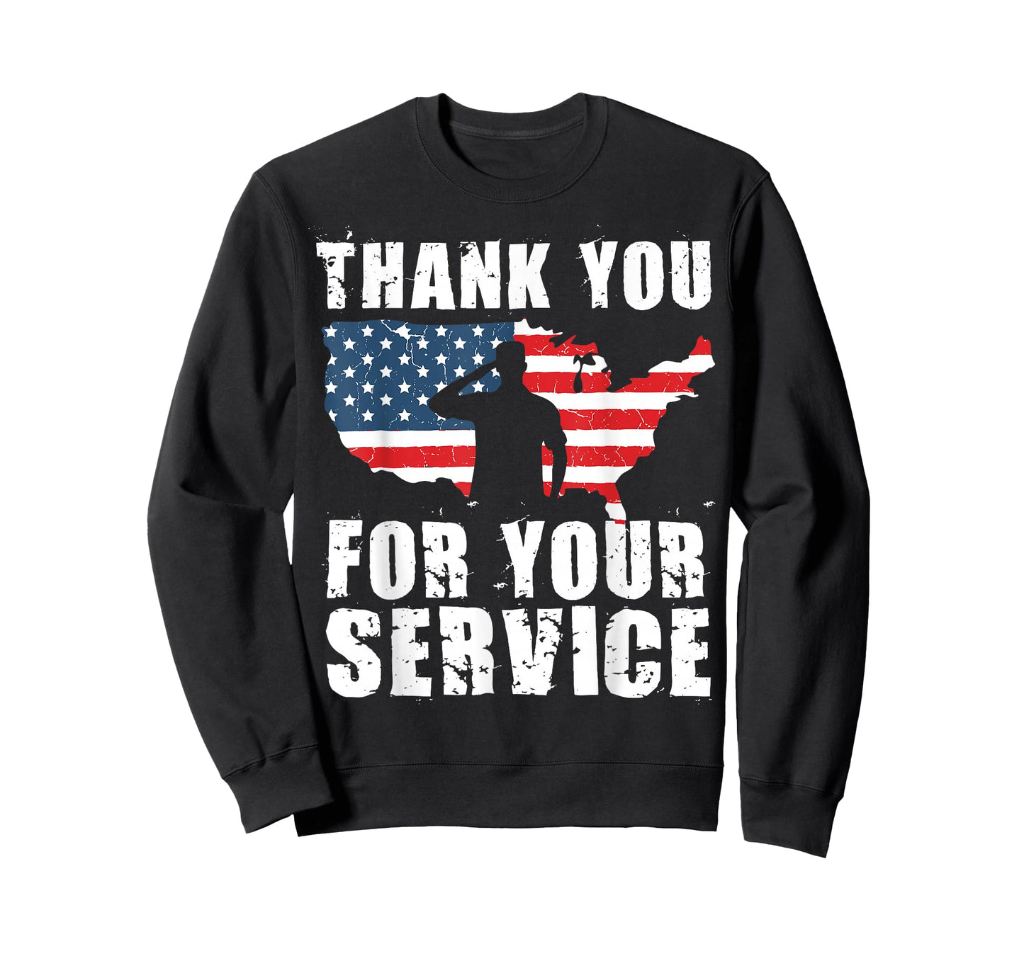 Thank You for Your Service Patriotic USA Flag Veterans Day T-Shirt