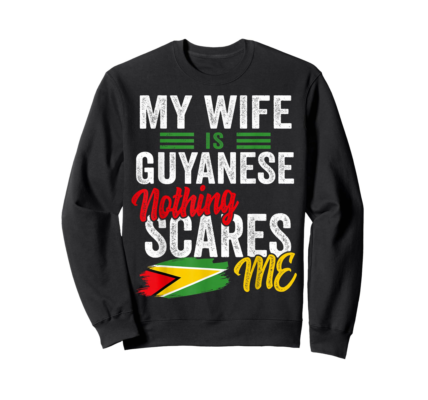 My Wife is Guyanese Guyana Heritage Roots Flag Souvenir Men T-Shirt