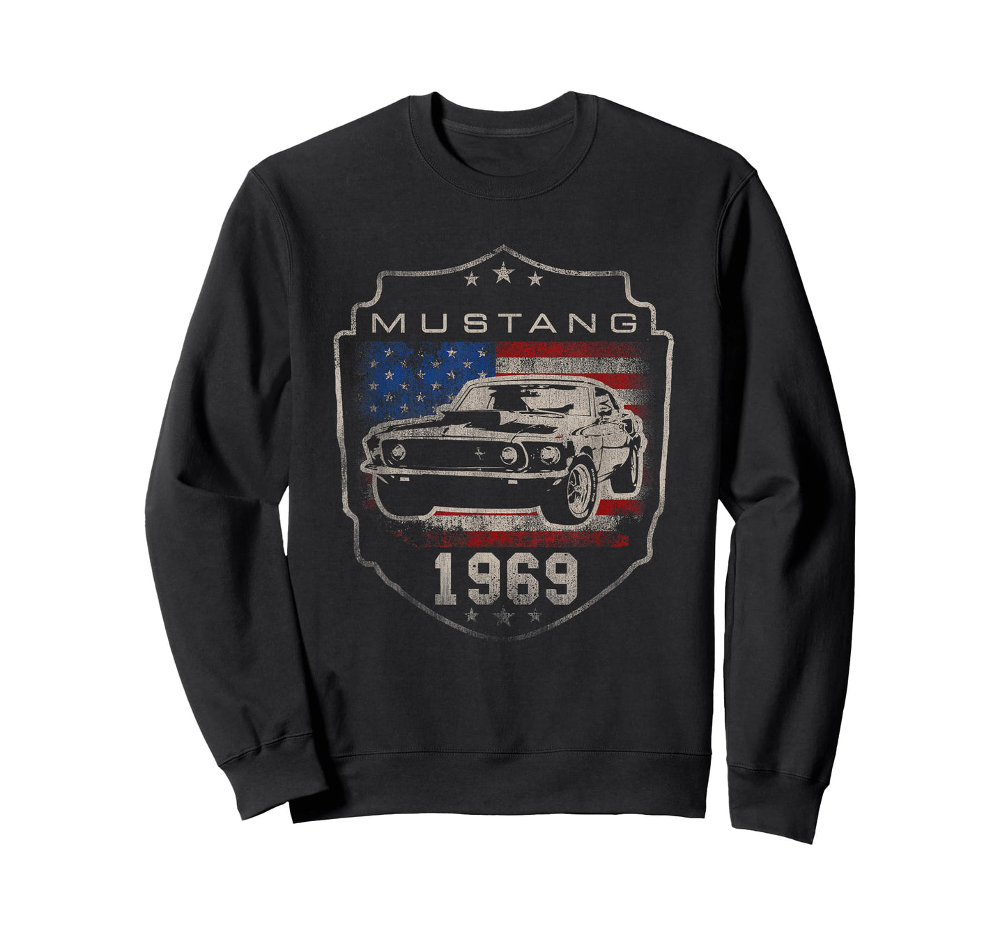 Ford Mustang 1969 Flag T-Shirt