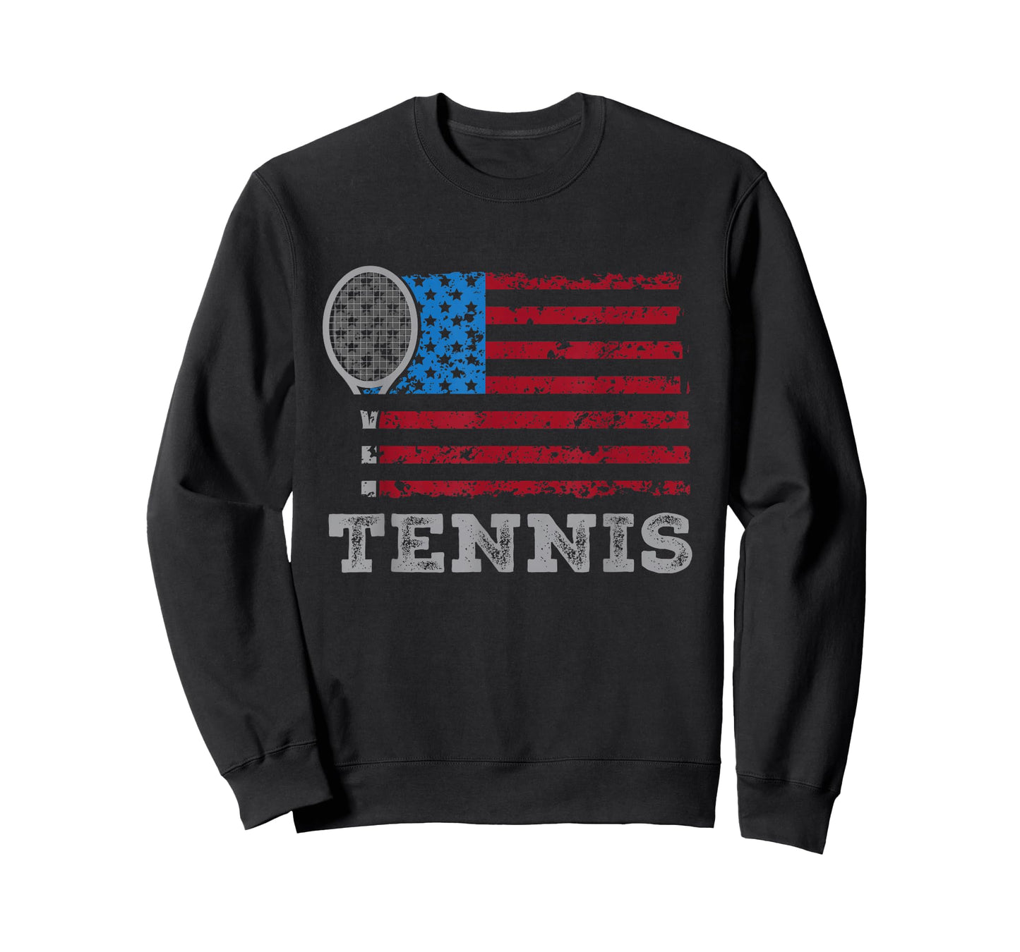 USA Flag Tennis Mens Womens US Tennis Lover Team Sport T-Shirt