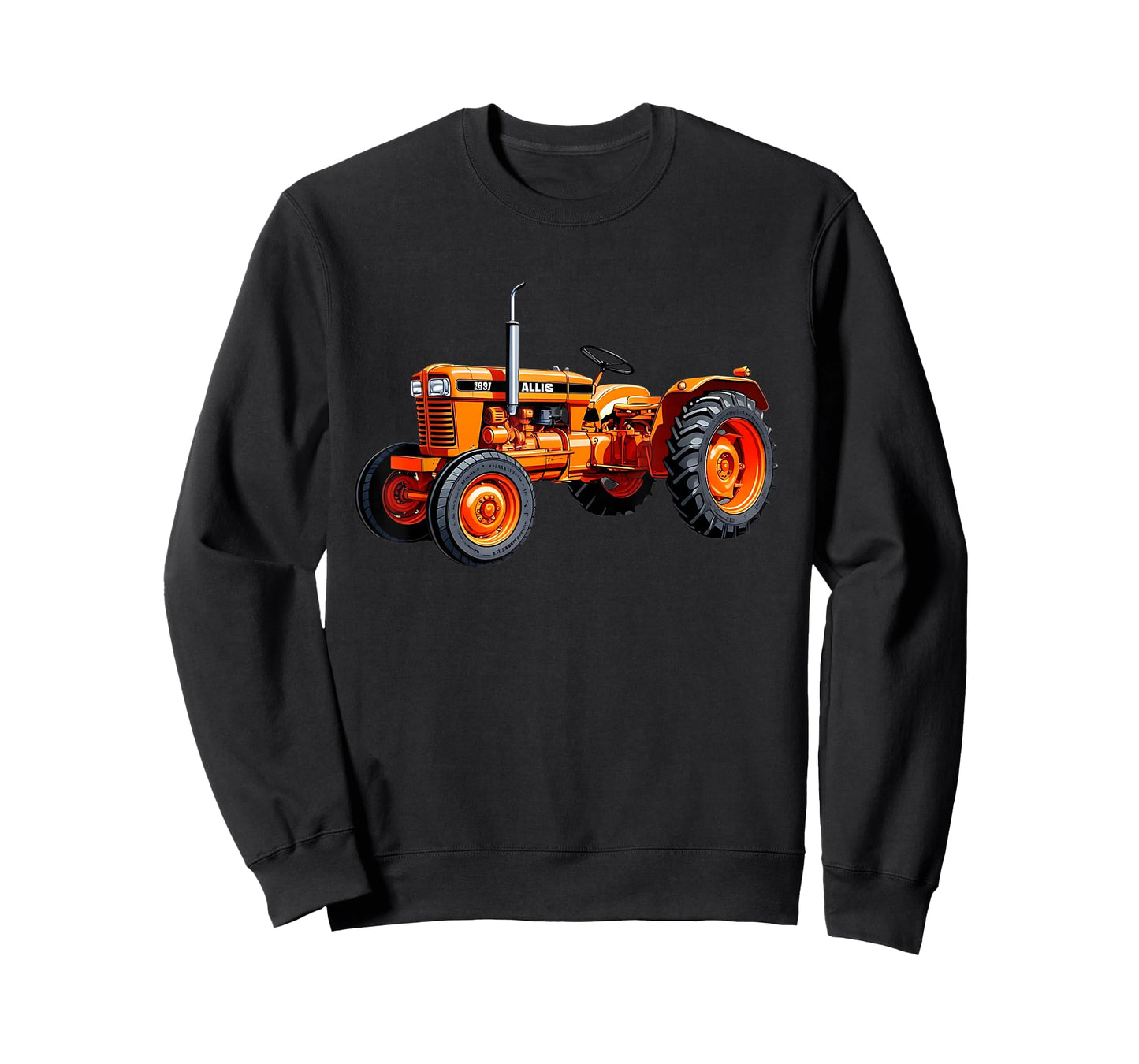 Classic Orange Tractor Retro Farming Design T-Shirt