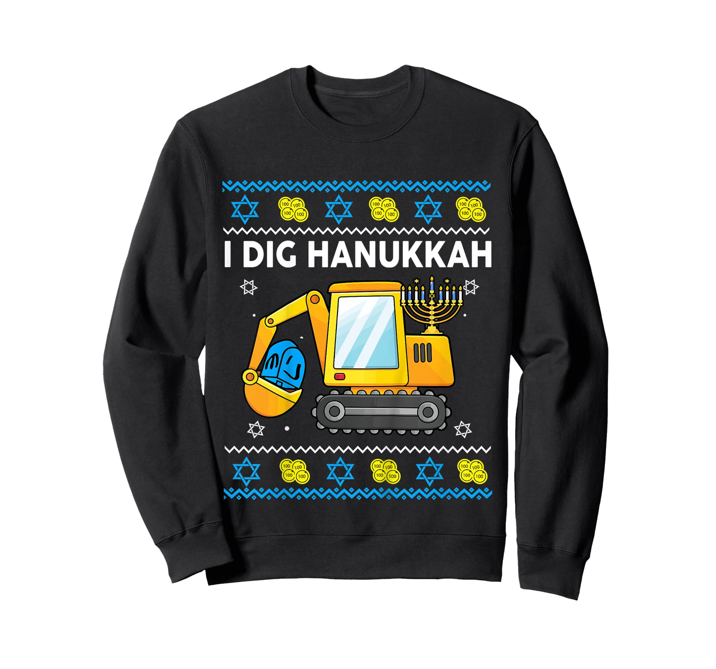 Kids I Dig Hanukkah-Shirt Happy Chanukah Funny Jewish Boy Toddler T-Shirt