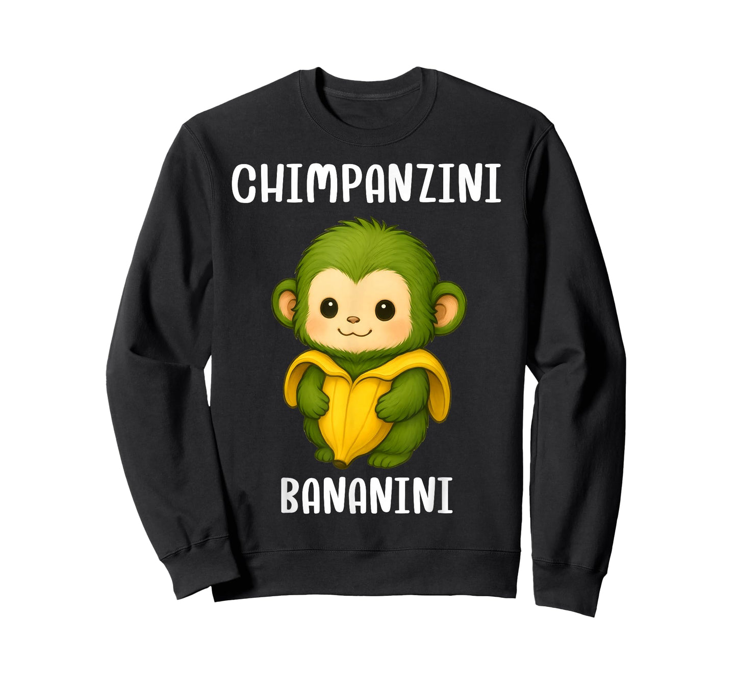 Italian Brainrot Meme Chimpanzini Bananini Kawaii Anime Kids T-Shirt