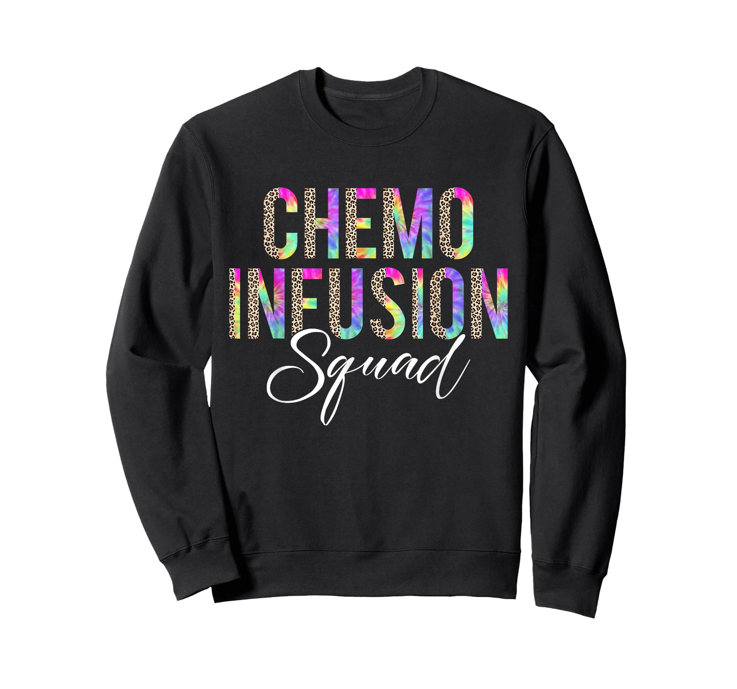 Chemo Infusion Squad Leopard Tie Dye Chemo Infusion Nurse T-Shirt