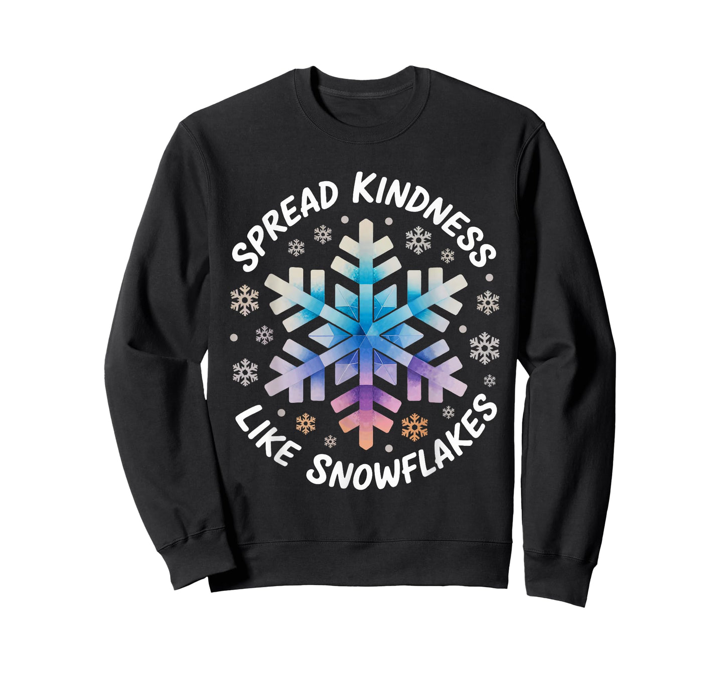 Christmas Snowflake Spread Kindness Like Snowflakes Winter T-Shirt