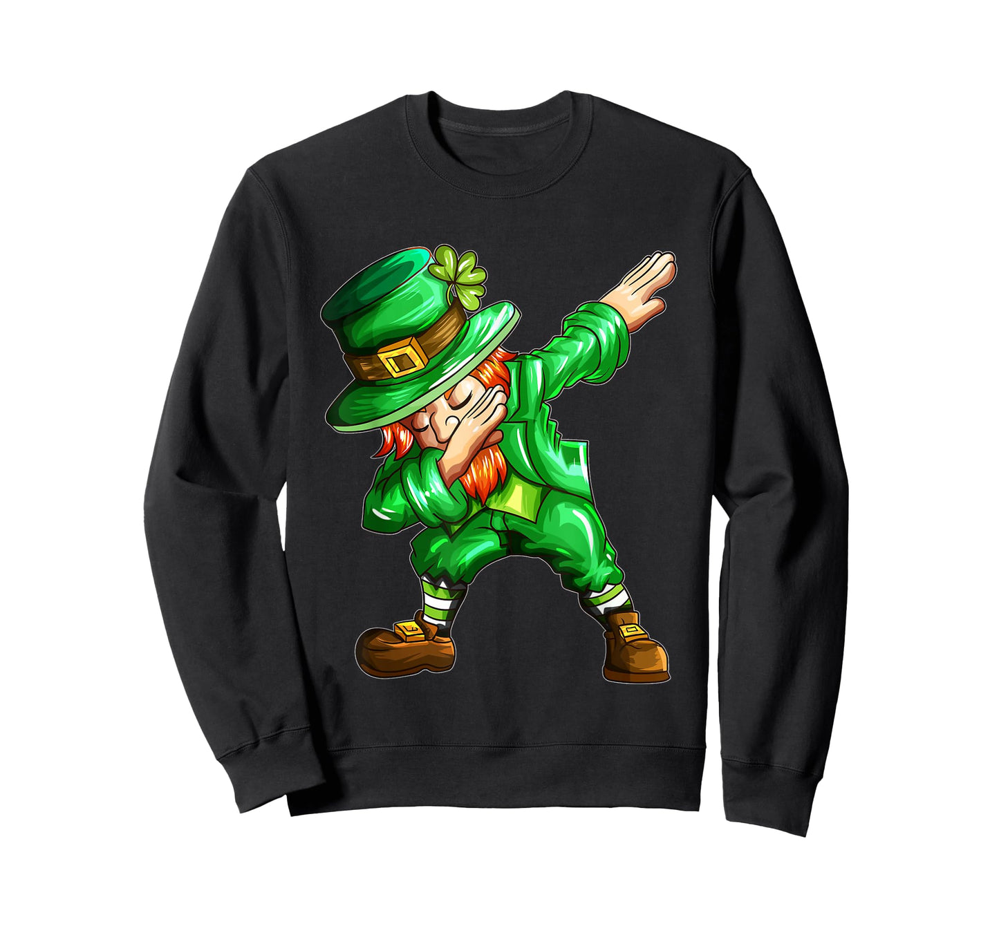 St Patricks Day Dab Dabbing Leprechaun in Green Holiday T-Shirt