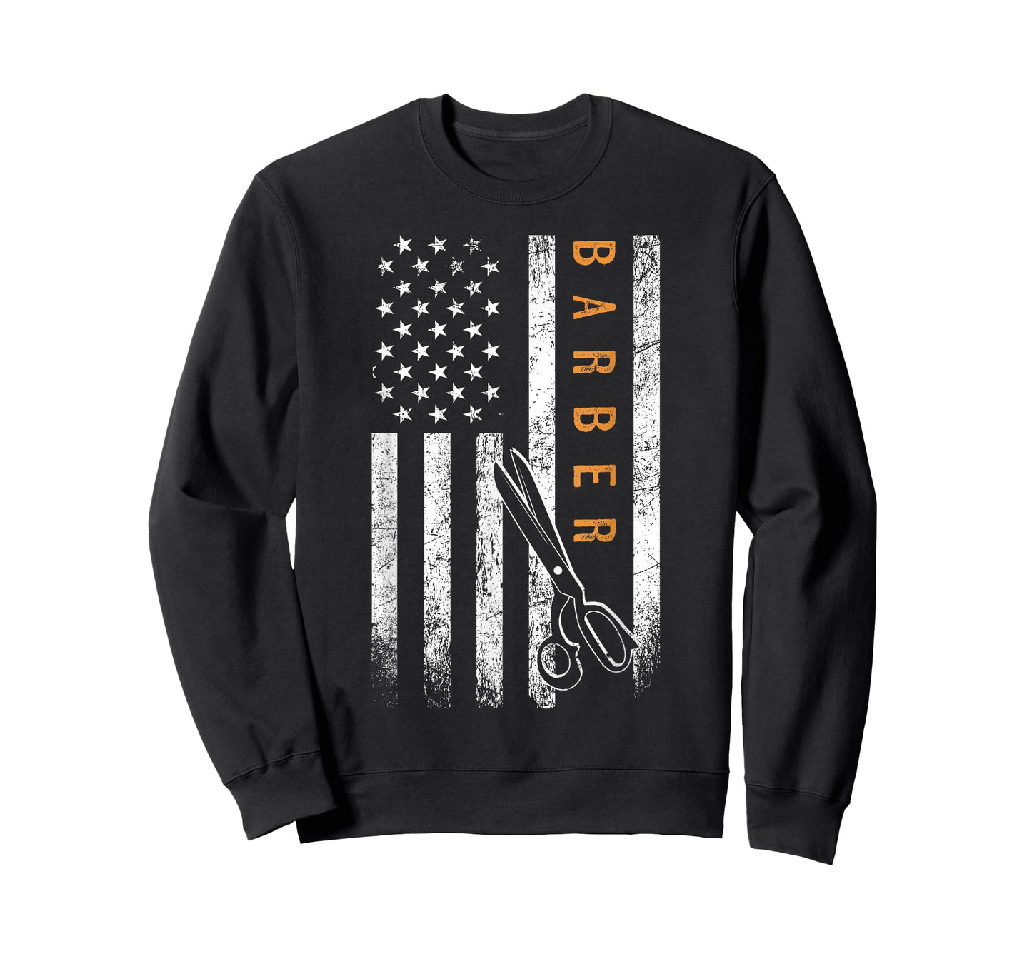 Barber American Flag Design Barbershop T-Shirt