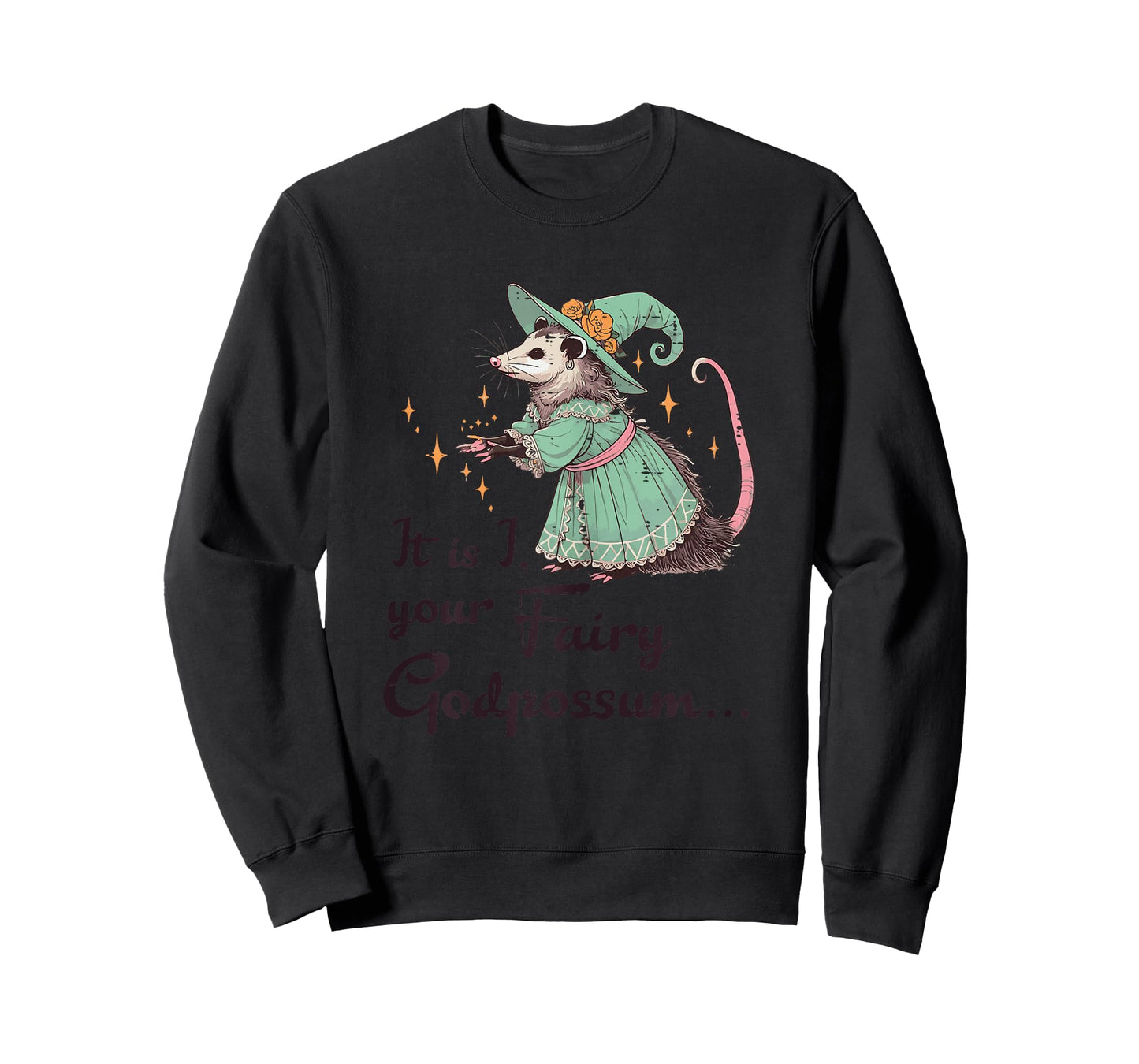 Opossum Your Fairy Godpossum Funny Possum Girls Kids Women T-Shirt
