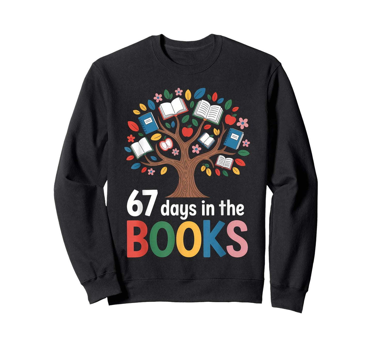 67 Days in The Books Reading Teacher 67th Day of School T-Shirt