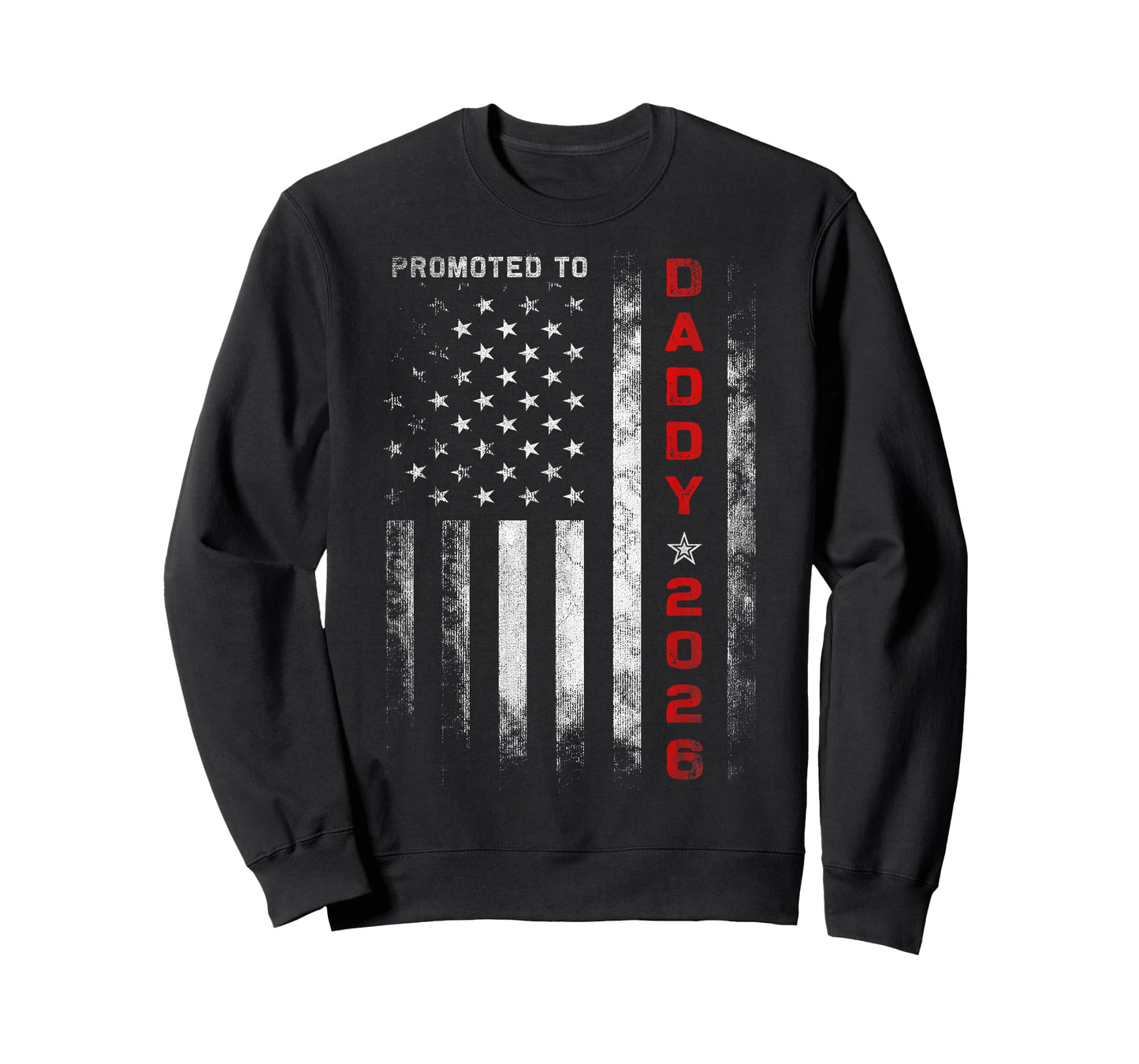 Patriotic Mens Promoted To Daddy Est 2026 First Time Dad T-Shirt