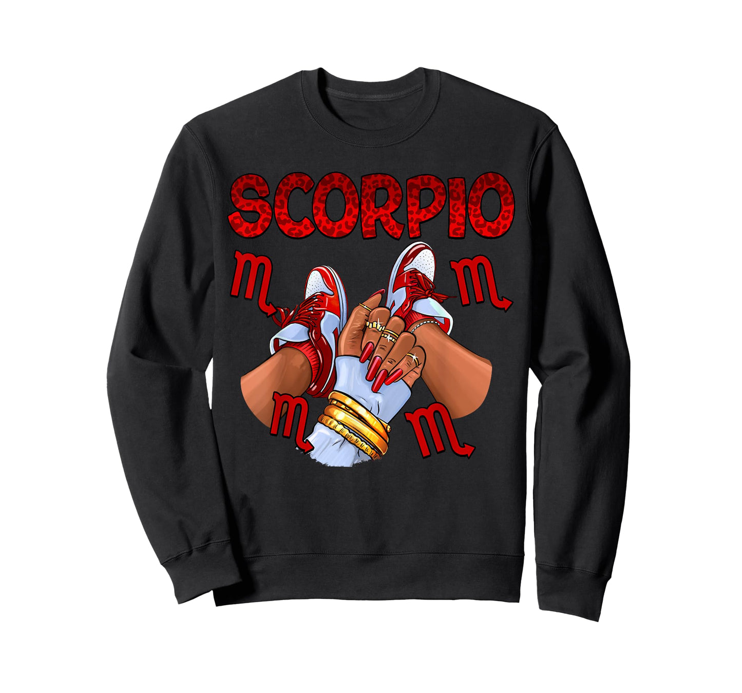 Scorpio Queen Birthday Women Sneakers Zodiac Sign Bday T-Shirt