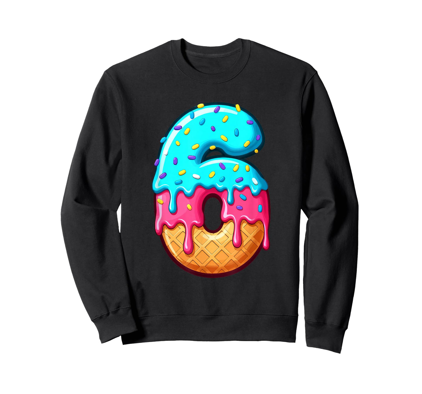 Funny 67 Number 6 Ice Cream Drip Meme Matching Group Costume T-Shirt