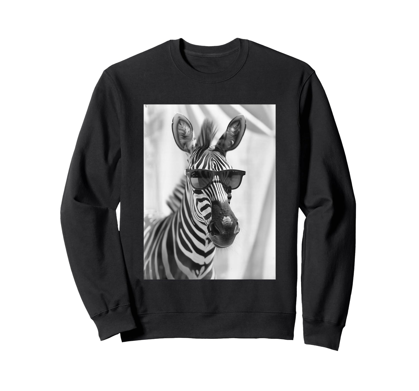 Cute Zebra with Sunglasses Cool Savanna Animal Photo Booth T-Shirt